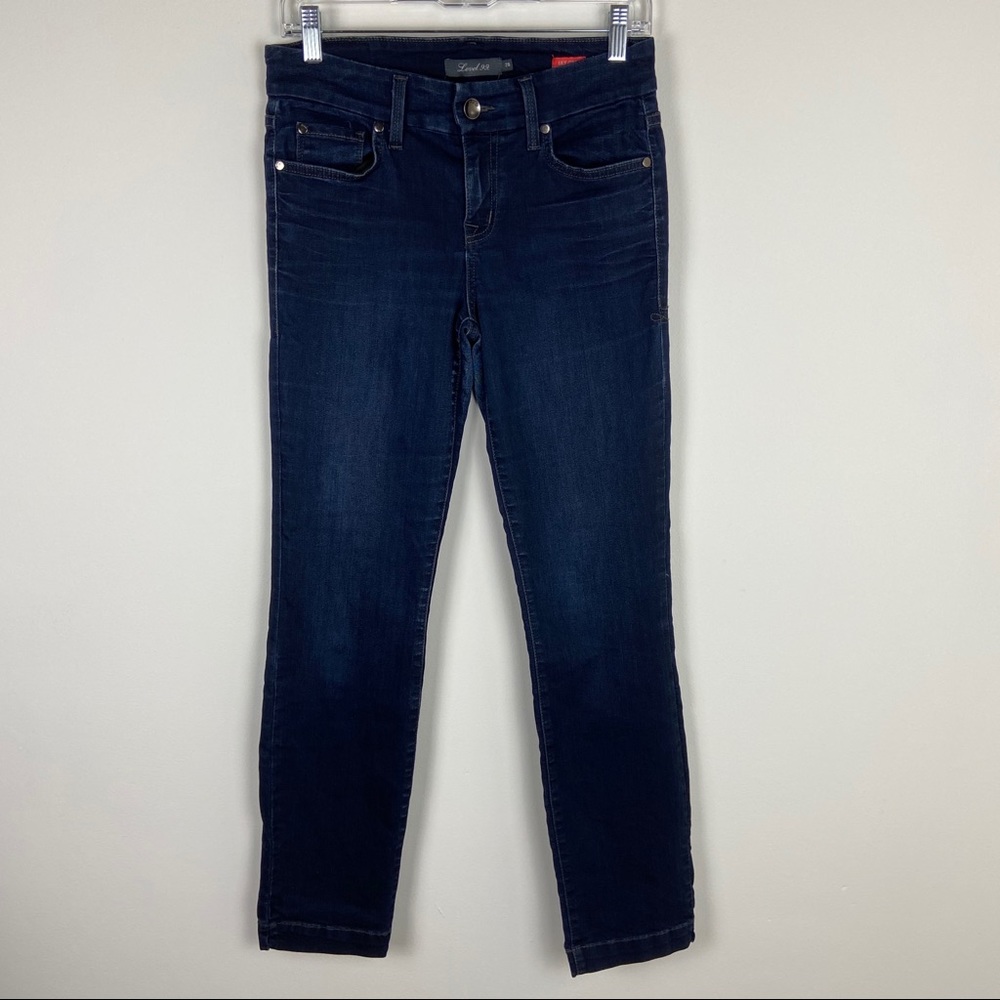 Anthro Level 99 Lily Crop Skinny Straight Jeans